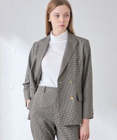 MACKINTOSH LONDON / マッキントッシュ ロンドン  ノーカラージャケット | スムースサキソニーダブルブレストジャケット