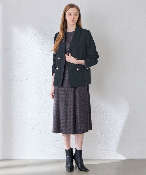 MACKINTOSH LONDON / マッキントッシュ ロンドン ノーカラージャケット | スムースサキソニーダブルブレストジャケット | 詳細1