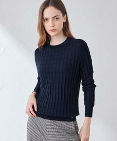 MACKINTOSH LONDON / マッキントッシュ ロンドン  ニット・セーター | 【婦人画報10月号掲載】クリアニットチェックプルオーバー