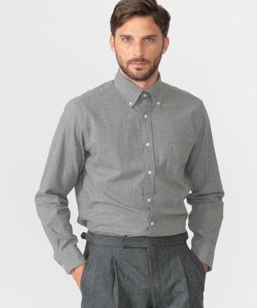 セール メランジへリンボーンボタンダウンシャツ シャツ ブラウス Mackintosh London Mens マッキントッシュ ロンドン メンズ ファッション通販 タカシマヤファッションスクエア