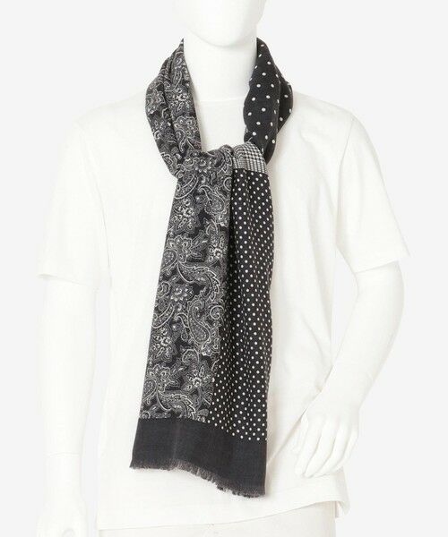 セール Web限定 ウールシルククレイジーパターンストール マフラー ショール スヌード ストール Mackintosh London Mens マッキントッシュ ロンドン メンズ ファッション通販 タカシマヤファッションスクエア