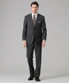 【OX BRIDGE】 【Loro Piana】グレーストライプスーツ