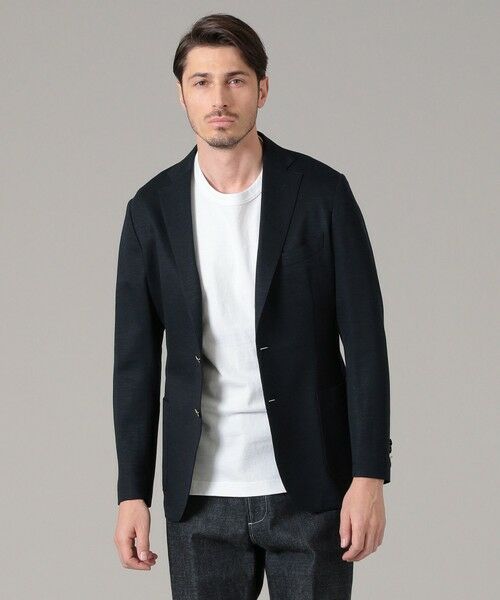 セール New Bridge Flex Jersey バランサーキュラーブレザー ノーカラージャケット Mackintosh London Mens マッキントッシュ ロンドン メンズ ファッション通販 タカシマヤファッションスクエア