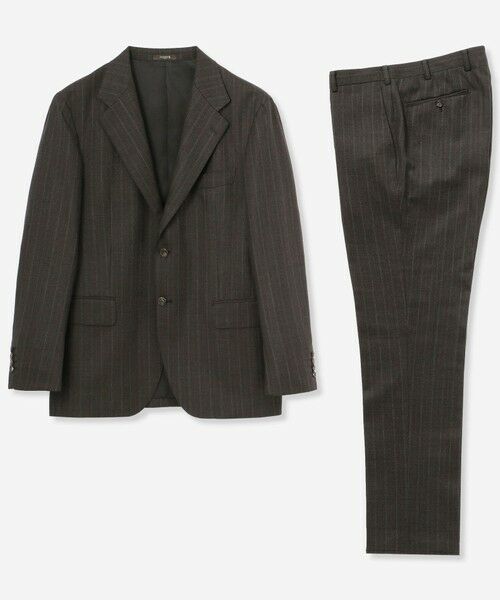 MACKINTOSH LONDON(MENS) / マッキントッシュ ロンドン 　メンズ セットアップ | 【CERRUTI/チェルッティ】【NEW BRIDGE】ブラウンドビーストライプスーツ | 詳細14