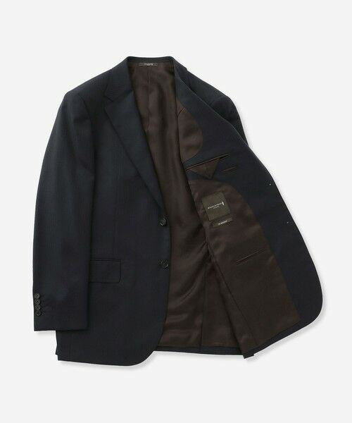 MACKINTOSH LONDON(MENS) / マッキントッシュ ロンドン 　メンズ セットアップ | 【Loro Piana/ロロ・ピアーナ】【OX BRIDGE】ネイビードビーストライプスーツ | 詳細7