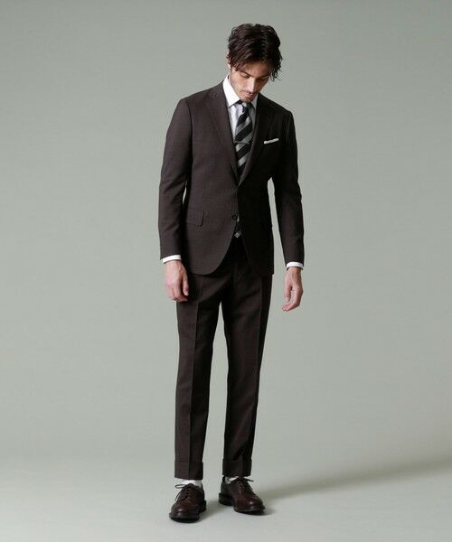 MACKINTOSH LONDON(MENS) / マッキントッシュ ロンドン 　メンズ セットアップ | 【NEW BRIDGE】【CERRUTI/チェルッティ】【別注】I-TRAVEL無地スーツ | 詳細3