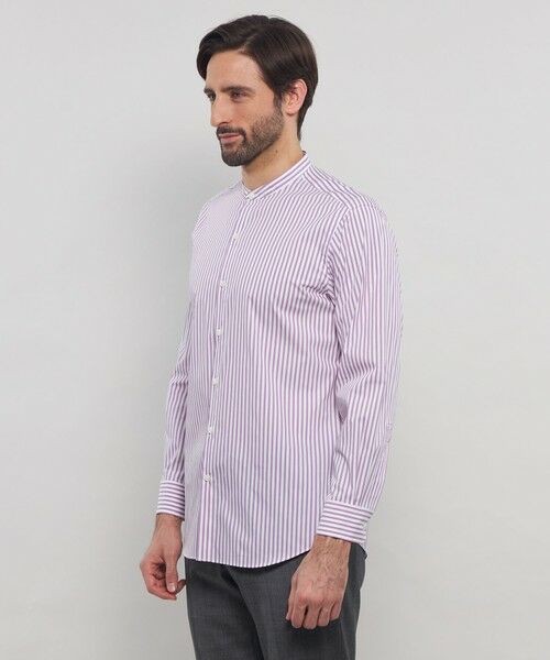 MACKINTOSH LONDON(MENS) / マッキントッシュ ロンドン メンズ シャツ・ブラウス | ストレッチタイプライターストライプバンドカラーシャツ | 詳細6