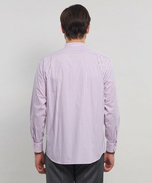 MACKINTOSH LONDON(MENS) / マッキントッシュ ロンドン メンズ シャツ・ブラウス | ストレッチタイプライターストライプバンドカラーシャツ | 詳細7