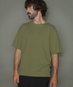 ワッフルクルーネックTシャツ