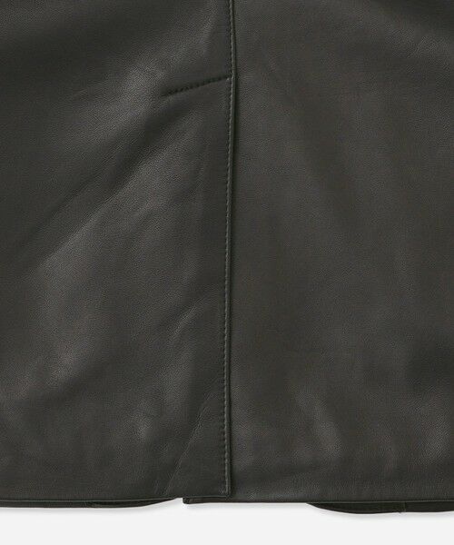 MACKINTOSH LONDON(MENS) / マッキントッシュ ロンドン 　メンズ ノーカラージャケット | 【Weatherproofed Leather】シングルジャケット | 詳細13