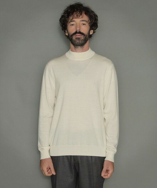 ニット/セーター【カシミヤ混！美品です】 Macintosh オフホワイトセーター　メンズ　L