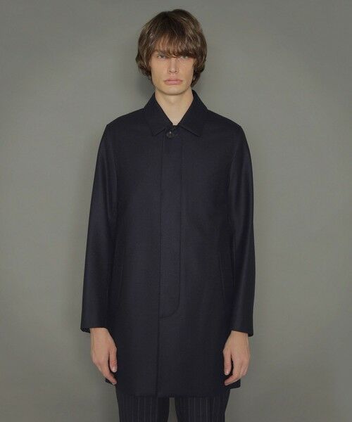 MACKINTOSH LONDON(MENS) / マッキントッシュ ロンドン 　メンズ その他アウター | 【DUNKELD ML】【Loro Piana/ロロ・ピアーナ】ネイビー無地ウールステンカラーコート | 詳細3