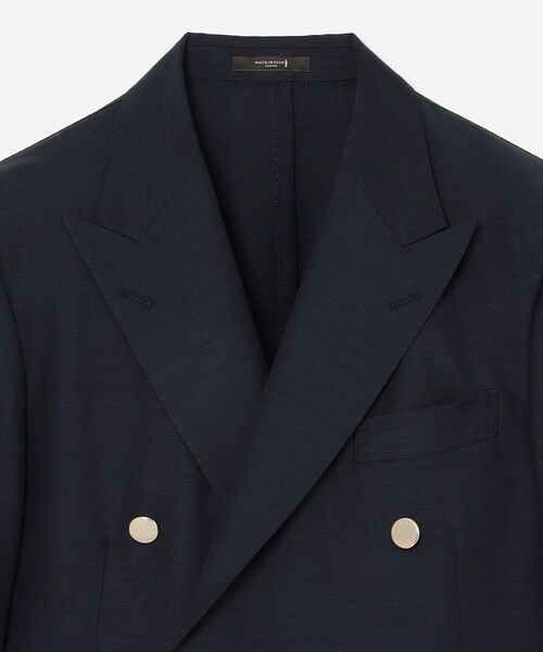 MACKINTOSH LONDON(MENS) / マッキントッシュ ロンドン 　メンズ ノーカラージャケット | 【DORMEUIL/ドーメル】【SUPER LITE TONIK】ダブルブレステッドブレザー | 詳細7