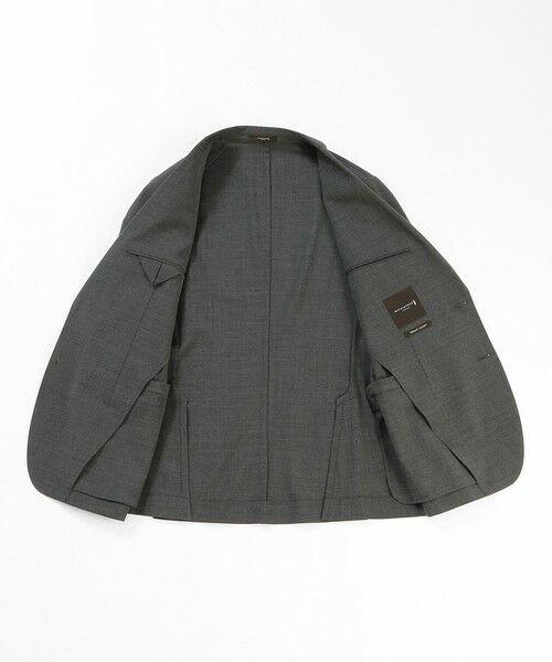 MACKINTOSH LONDON(MENS) / マッキントッシュ ロンドン 　メンズ ノーカラージャケット | 【Breasy Jacket】トロピカル無地セットアップジャケット | 詳細9