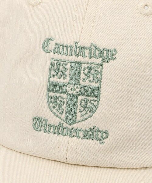 MACKINTOSH LONDON(MENS) / マッキントッシュ ロンドン 　メンズ ハット | 【Cambridge University】ロゴ刺繍キャップ | 詳細5