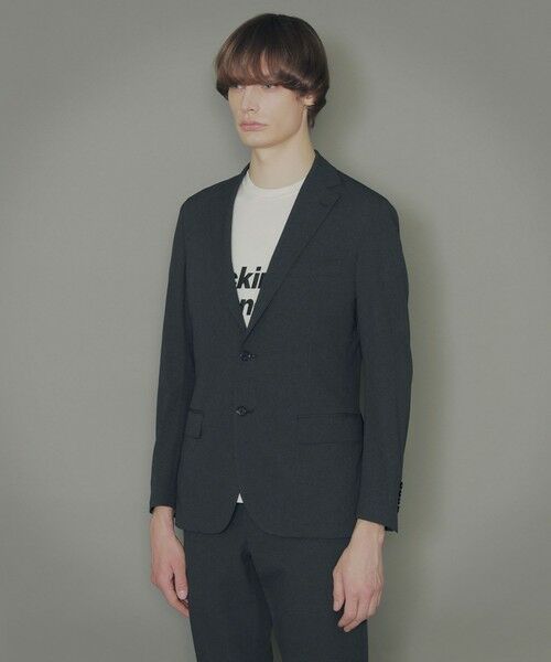 MACKINTOSH LONDON(MENS) / マッキントッシュ ロンドン 　メンズ ノーカラージャケット | 【NEW BRIDGE】ドットエア×プライムフレックスセットアップジャケット | 詳細4