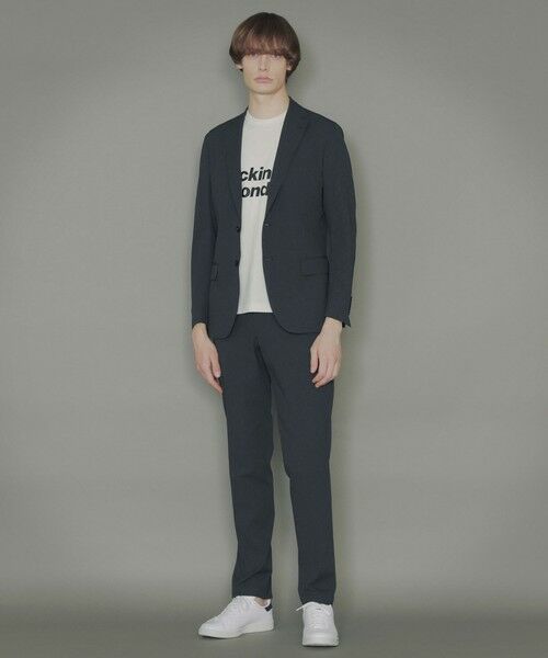 MACKINTOSH LONDON(MENS) / マッキントッシュ ロンドン 　メンズ ノーカラージャケット | 【NEW BRIDGE】ドットエア×プライムフレックスセットアップジャケット | 詳細2