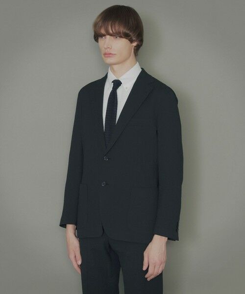 MACKINTOSH LONDON(MENS) / マッキントッシュ ロンドン 　メンズ ノーカラージャケット | 【NEW BRIDGE】【Subalpino/スバルピーノ】シアサッカーセットアップジャケット | 詳細2