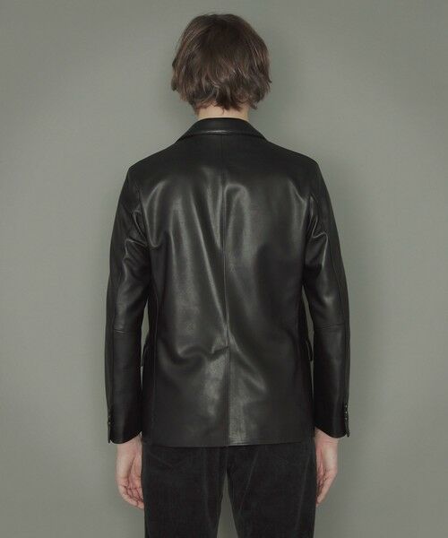 MACKINTOSH LONDON(MENS) / マッキントッシュ ロンドン 　メンズ ノーカラージャケット | 【Weather proofed Leatherwear】レザーシングルジャケット | 詳細5