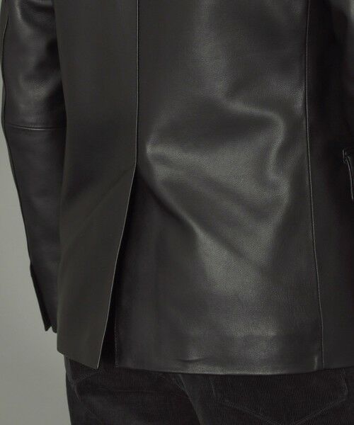 MACKINTOSH LONDON(MENS) / マッキントッシュ ロンドン 　メンズ ノーカラージャケット | 【Weather proofed Leatherwear】レザーシングルジャケット | 詳細7