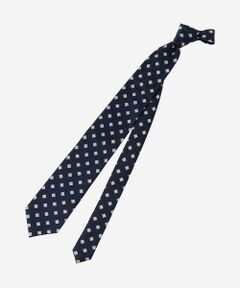 MACKINTOSH LONDON(MENS) / マッキントッシュ ロンドン 　メンズ ネクタイ | クローバーモチーフ小紋柄ネクタイ