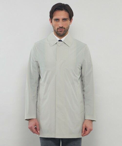 美品　マッキントッシュ　ロンドン　ナイロンステンカラーコート MACKINTOSH LONDON◇ステンカラーコート/-/ナイロン/NVY/無地