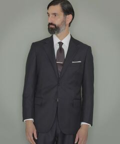 【OX BRIDGE】【VITALE BARBERIS CANONICO/ヴィターレ・バルベリス・カノニコ】ツイル無地スーツ