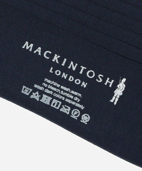 MACKINTOSH LONDON(MENS) / マッキントッシュ ロンドン 　メンズ その他インナー・ルームウェア | ダンディマン刺繍無地リブソックス | 詳細4