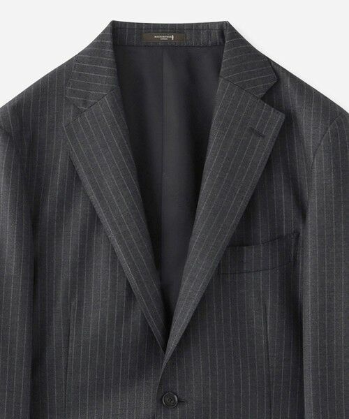 MACKINTOSH LONDON(MENS) / マッキントッシュ ロンドン 　メンズ セットアップ | 【NEW BRIDGE】【VITALE BARBERIS CANONICO/ヴィターレ・バルベリス・カノニコ】ペンシルストライプスーツ | 詳細4