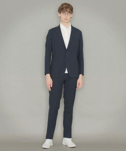 MACKINTOSH LONDON(MENS) / マッキントッシュ ロンドン 　メンズ ノーカラージャケット | 【BREASY JACKET】【Subalpino/スバルピーノ】シアサッカーセットアップジャケット | 詳細2