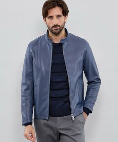 Weather proofed Leather】レザーシングルライダースジャケット