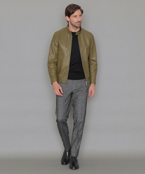 Weather proofed Leather】レザーシングルライダースジャケット