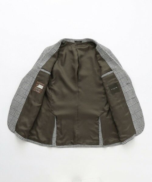 MACKINTOSH LONDON(MENS) / マッキントッシュ ロンドン 　メンズ ノーカラージャケット | 【Bottoli/ボットーリ】グレンチェックツイードジャケット | 詳細9