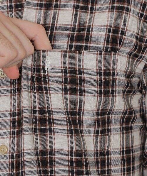 YAK COTTON】ヤクチェックボタンダウンシャツ （シャツ・ブラウス