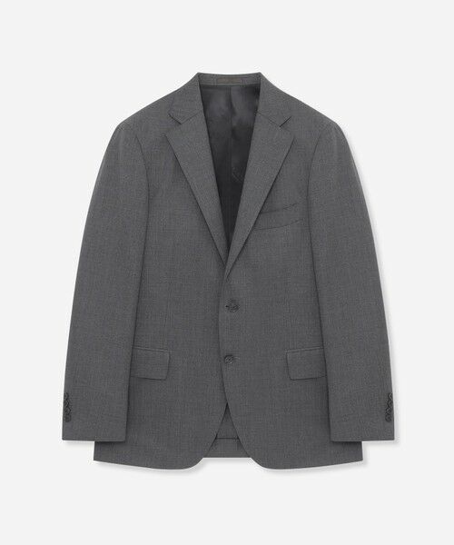 MACKINTOSH LONDON(MENS) / マッキントッシュ ロンドン 　メンズ セットアップ | 【NEW BRIDGE】【山栄毛織】ウールギャバジンメランジ無地スーツ | 詳細1