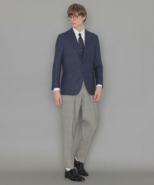 MACKINTOSH LONDON(MENS) / マッキントッシュ ロンドン 　メンズ スラックス・ドレスパンツ | 【New Adjustable Fit】強撚グレンチェックスラックス | 詳細1