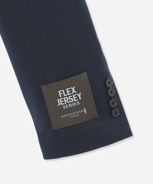 MACKINTOSH LONDON(MENS) / マッキントッシュ ロンドン 　メンズ ノーカラージャケット | 【FLEX JERSEY】強撚ミニハウンドトゥースジャージーセットアップジャケット | 詳細3