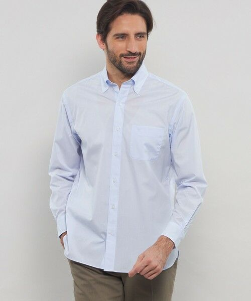 MACKINTOSH LONDON(MENS)/マッキントッシュ ロンドン メンズ ハイカウントブロードボタンダウンシャツ ブルー LL MACKINTOSH LONDON(MENS)/マッキントッシュ ロンドン メンズ ハイカウントブロードボタンダウンシャツ ブルー LL