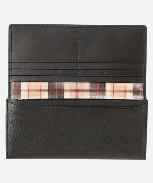 MACKINTOSH LONDON(MENS) / マッキントッシュ ロンドン 　メンズ 財布・コインケース・マネークリップ | 【WEB限定】ソフト型押しレザー  ハウスチェック長財布 | 詳細1