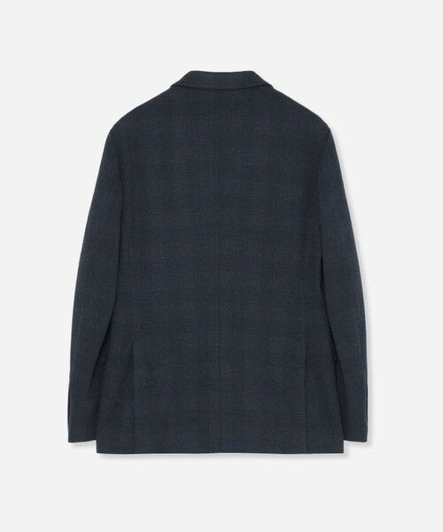 MACKINTOSH LONDON(MENS) / マッキントッシュ ロンドン 　メンズ ノーカラージャケット | 【FLEX JERSEY】コットンウールジャージーグレンチェックセットアップジャケット | 詳細1