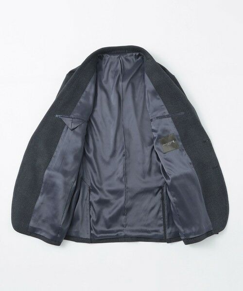 MACKINTOSH LONDON(MENS) / マッキントッシュ ロンドン 　メンズ ノーカラージャケット | 【FLEX JERSEY】コットンウールジャージーグレンチェックセットアップジャケット | 詳細12