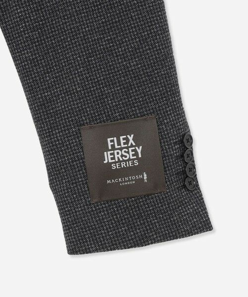 MACKINTOSH LONDON(MENS) / マッキントッシュ ロンドン 　メンズ ノーカラージャケット | 【FLEX JERSEY】コットンウールジャージーハウンドトゥースセットアップジャケット | 詳細3