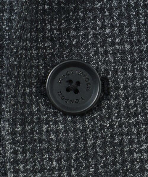 MACKINTOSH LONDON(MENS) / マッキントッシュ ロンドン 　メンズ ノーカラージャケット | 【FLEX JERSEY】コットンウールジャージーハウンドトゥースセットアップジャケット | 詳細9