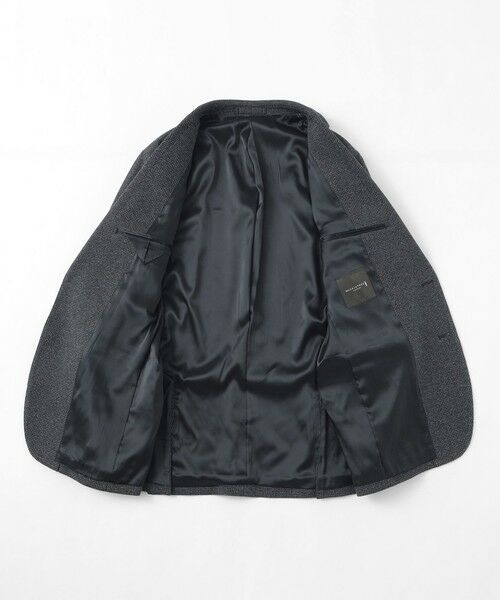 MACKINTOSH LONDON(MENS) / マッキントッシュ ロンドン 　メンズ ノーカラージャケット | 【FLEX JERSEY】コットンウールジャージーハウンドトゥースセットアップジャケット | 詳細10