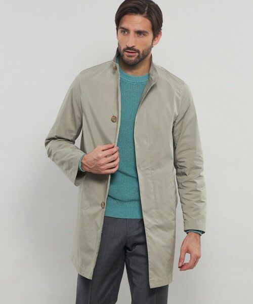 MACKINTOSH LONDON(MENS)/マッキントッシュ ロンドン メンズ 【DUNFORD STAND COLLAR】ストレッチメモリーツイルスタンドカラーコート ライトグレー 42 MACKINTOSH LONDON(MENS)/マッキントッシュ ロンドン メンズ 【DUNFORD STAND COLLAR】ストレッチメモリーツイルスタンドカラーコート ライトグレー 42