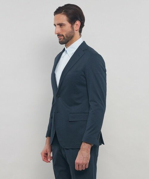 MACKINTOSH LONDON(MENS) / マッキントッシュ ロンドン 　メンズ ノーカラージャケット | 【WEB・一部店舗限定】【FLEX JERSEY】ムリネバーズアイジャージーセットアップジャケット | 詳細3