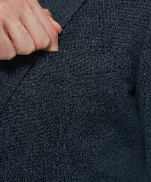 MACKINTOSH LONDON(MENS) / マッキントッシュ ロンドン 　メンズ ノーカラージャケット | 【WEB・一部店舗限定】【FLEX JERSEY】ムリネバーズアイジャージーセットアップジャケット | 詳細5