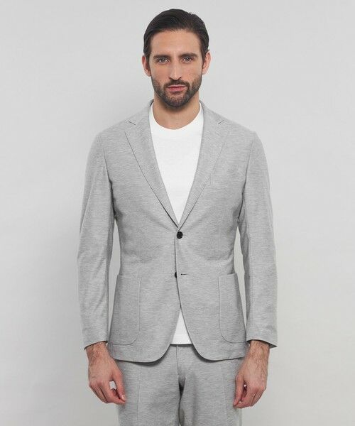 MACKINTOSH LONDON(MENS) / マッキントッシュ ロンドン メンズ ノーカラージャケット | 【WEB・一部店舗限定】【FLEX JERSEY】デニムジャージーセットアップジャケット | 詳細3