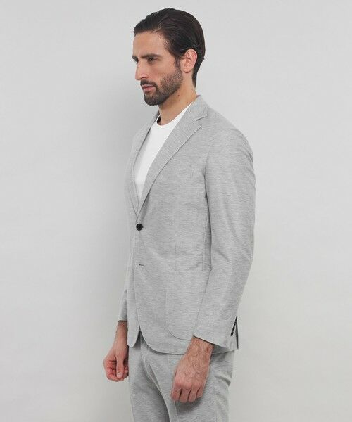 MACKINTOSH LONDON(MENS) / マッキントッシュ ロンドン メンズ ノーカラージャケット | 【WEB・一部店舗限定】【FLEX JERSEY】デニムジャージーセットアップジャケット | 詳細4