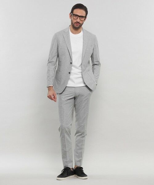 MACKINTOSH LONDON(MENS) / マッキントッシュ ロンドン メンズ ノーカラージャケット | 【WEB・一部店舗限定】【FLEX JERSEY】デニムジャージーセットアップジャケット | 詳細1